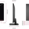 MÀN HÌNH VIEWSONIC VA3209U-2K (31.5 INCH/QHD/IPS/75HZ/4MS) Chính Hãng 31 VA3209U 2K Dimension IOports pc jpg