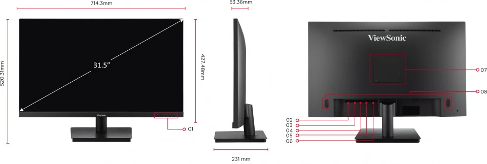 MÀN HÌNH VIEWSONIC VA3209U-2K (31.5 INCH/QHD/IPS/75HZ/4MS) Chính Hãng 16 MÀN HÌNH VIEWSONIC VA3209U-2K (31.5 INCH/QHD/IPS/75HZ/4MS) Chính Hãng - Ảnh 16