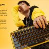 ban phim khong day logitech pop keys blast yellow usb bluetooth vang den 003