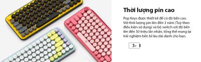 ban phim khong day logitech pop keys blast yellow usb bluetooth vang den 005 400x124 1