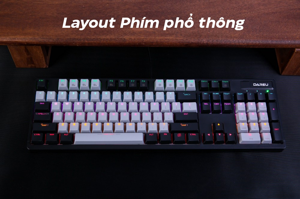 BÀN PHÍM QUANG CƠ DAREU EK1280X BLACK GREY OPTICAL SWITCH 3 BÀN PHÍM QUANG CƠ DAREU EK1280X BLACK GREY OPTICAL SWITCH - Ảnh 3