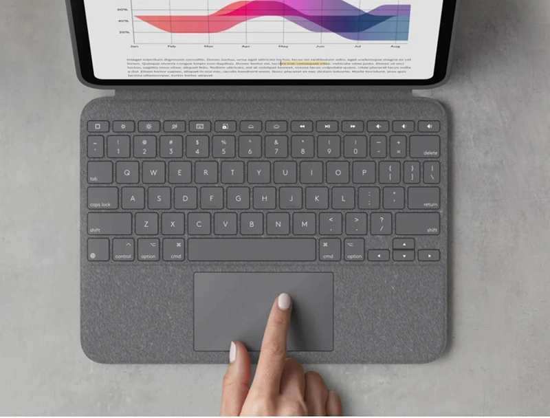 LOGITECH COMBO TOUCH FOR IPAD 10TH GEN – XÁM (GREY) 5 LOGITECH COMBO TOUCH FOR IPAD 10TH GEN – XÁM (GREY) - Ảnh 5