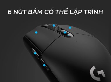CHUỘT GAME KHÔNG DÂY LOGITECH G304 TRẮNG (USB) bảo hành chính hãng 27 chuot game khong day logitech g304 trang usb 6 379x280 1