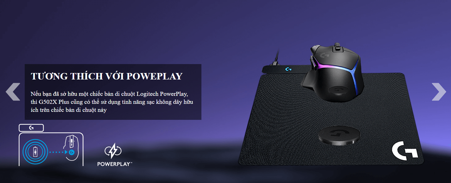 CHUỘT GAME KHÔNG DÂY LOGITECH G502X RGB PLUS LIGHTSPEED ĐEN (910-006164) bảo hành chính hãng 15 CHUỘT GAME KHÔNG DÂY LOGITECH G502X RGB PLUS LIGHTSPEED ĐEN (910-006164) bảo hành chính hãng - Ảnh 15