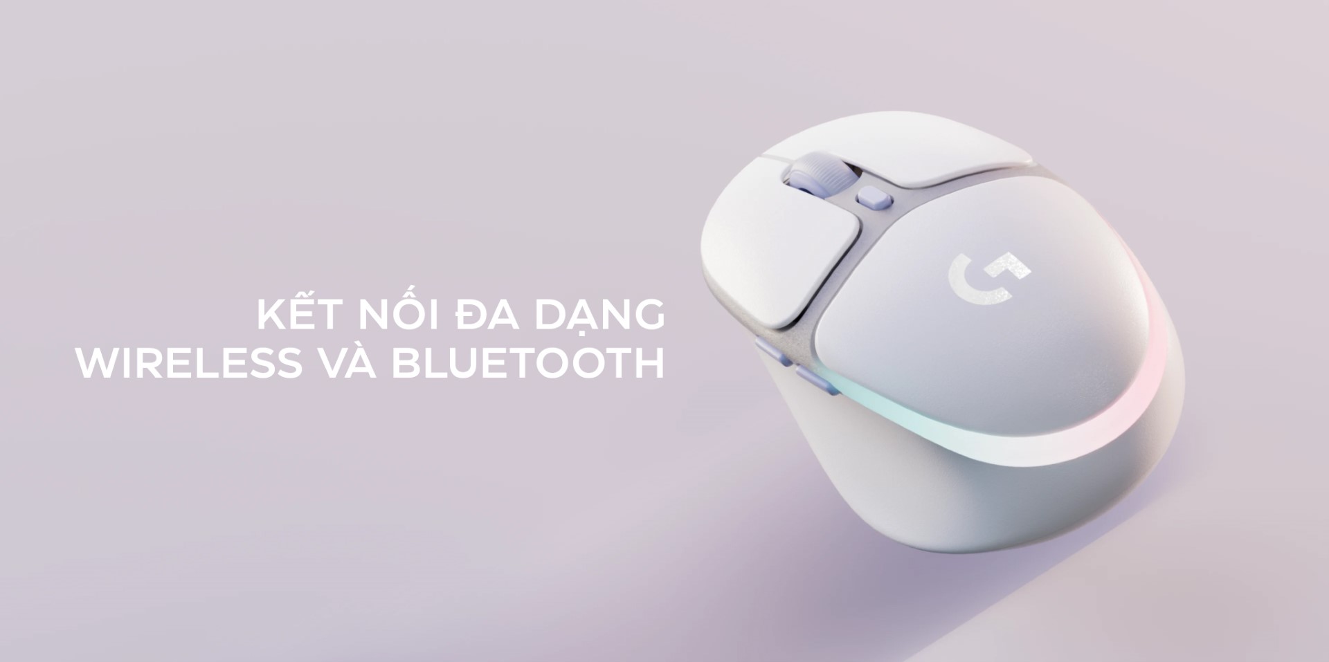 CHUỘT GAME KHÔNG DÂY LOGITECH G705 RGB AURORA OFF WHITE (910-006369) bảo hành chính hãng 6 CHUỘT GAME KHÔNG DÂY LOGITECH G705 RGB AURORA OFF WHITE (910-006369) bảo hành chính hãng - Ảnh 6