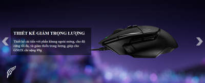 chuot game logitech g502x den 910 0061403 400x162 1