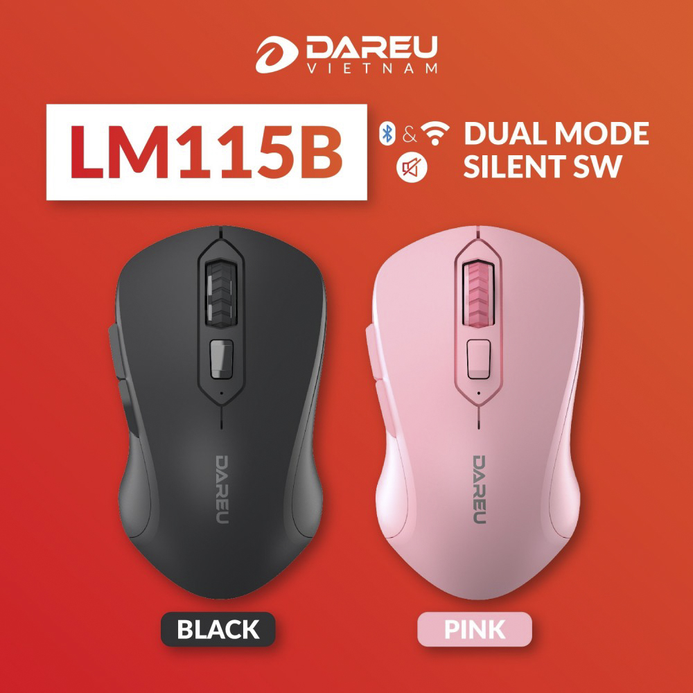 CHUỘT KHÔNG DÂY DAREU LM115B 5 CHUỘT KHÔNG DÂY DAREU LM115B - Ảnh 5