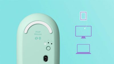 (MOUSE) LOGITECH POP WITH EMOJI WIRELESS/BLUETOOTH/FLOW/VÀNG (BLAST YELLOW) bảo hành chính hãng 26 chuot khong day logitech pop emoji blast yellow usb bluetooth vang 003 1 400x225 1