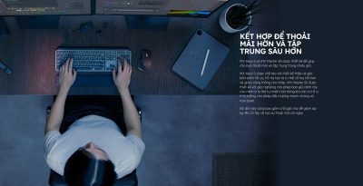 COMBO BÀN PHÍM VÀ CHUỘT KHÔNG DÂY LOGITECH MX KEYS S GRAPHITE - bảo hành chính hãng 12 tháng 25 combo ban phim va chuot khong day logitech mx keys s graphite 920 011605 2 400x205 1