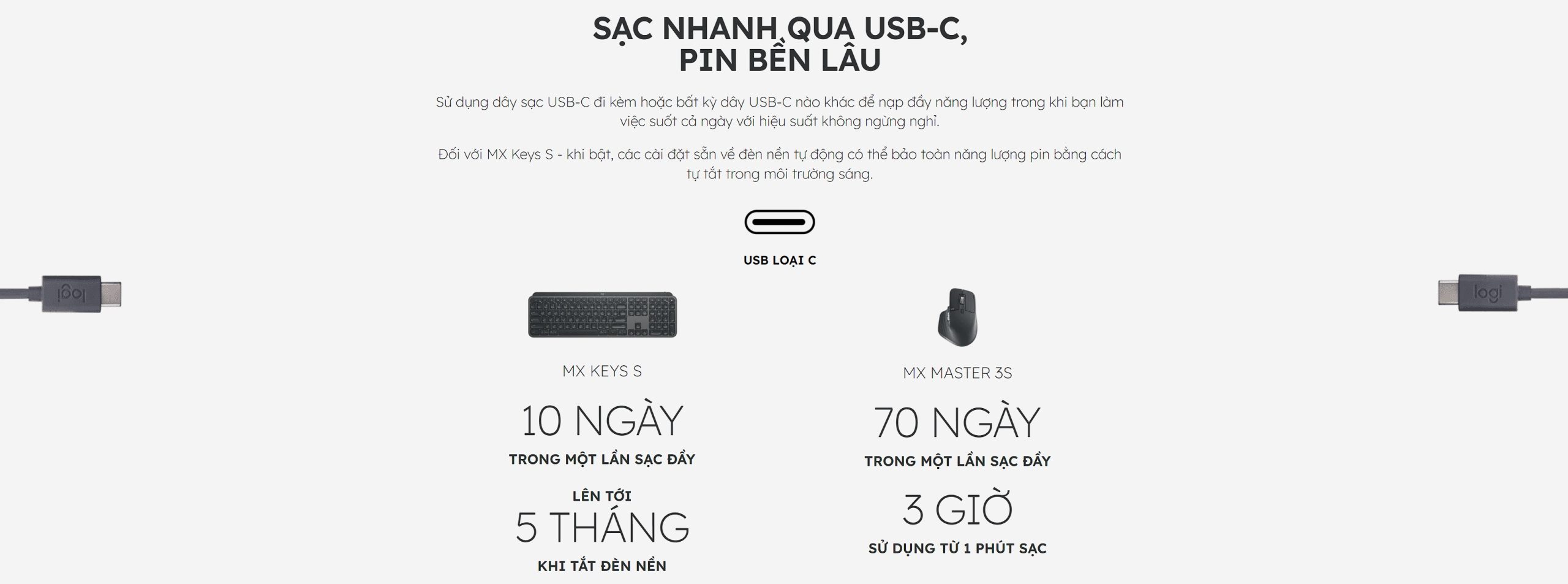 COMBO BÀN PHÍM VÀ CHUỘT KHÔNG DÂY LOGITECH MX KEYS S GRAPHITE - bảo hành chính hãng 12 tháng 9 COMBO BÀN PHÍM VÀ CHUỘT KHÔNG DÂY LOGITECH MX KEYS S GRAPHITE - bảo hành chính hãng 12 tháng - Ảnh 9