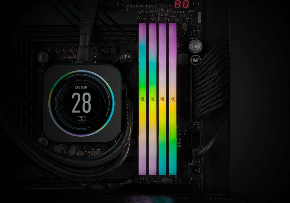 corsair vengeance rgb ddr5 96gb 5600mhz black 4