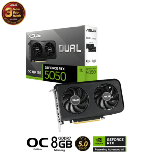 Card đồ họa ASUS Dual GeForce RTX 5050 OC 8GB GDDR6 (DUAL-RTX5050-O8G)