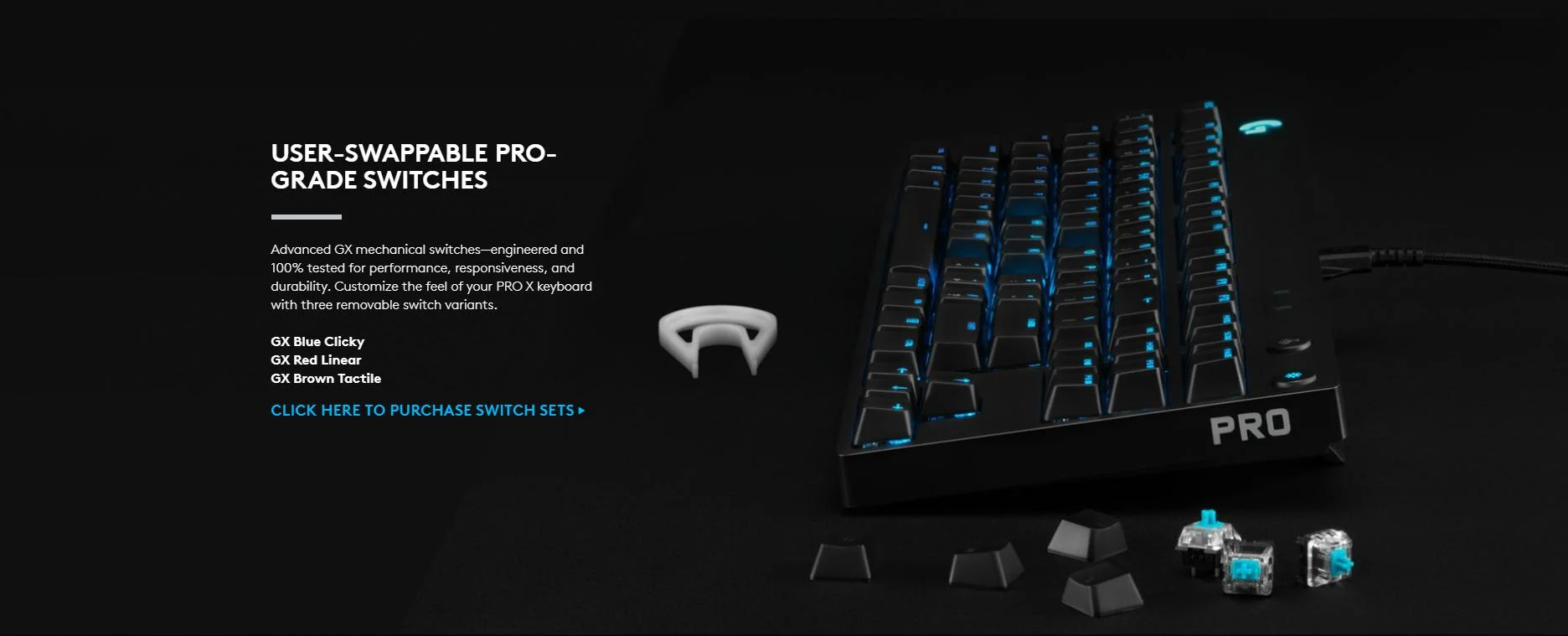 Bàn phím Logitech G Pro X Gaming - Đen/bảo hành chính hãng 7 Bàn phím Logitech G Pro X Gaming - Đen/bảo hành chính hãng - Ảnh 7