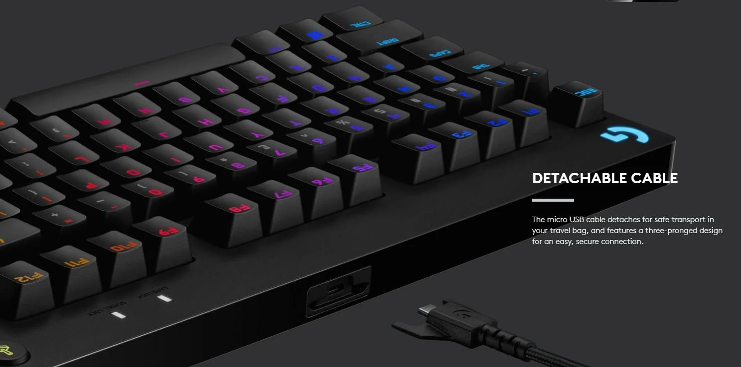 Bàn phím Logitech G Pro X Gaming - Đen/bảo hành chính hãng 9 Bàn phím Logitech G Pro X Gaming - Đen/bảo hành chính hãng - Ảnh 9