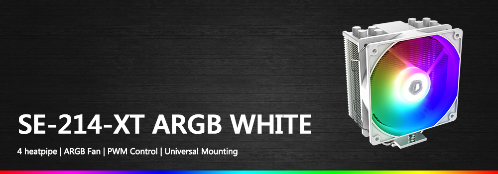TẢN NHIỆT CPU ID-COOLING SE-214-XT ARGB WHITE ( bảo hành chính hãng 24 tháng ) 7 TẢN NHIỆT CPU ID-COOLING SE-214-XT ARGB WHITE ( bảo hành chính hãng 24 tháng ) - Ảnh 7