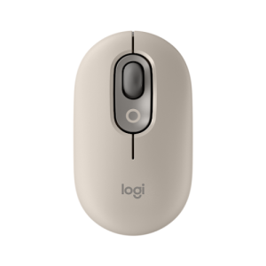 Chuột Không Dây Logitech Pop Emoji MIST SAND ( USB | Bluetooth | Xám ) bảo hành chính hãng 12 tháng