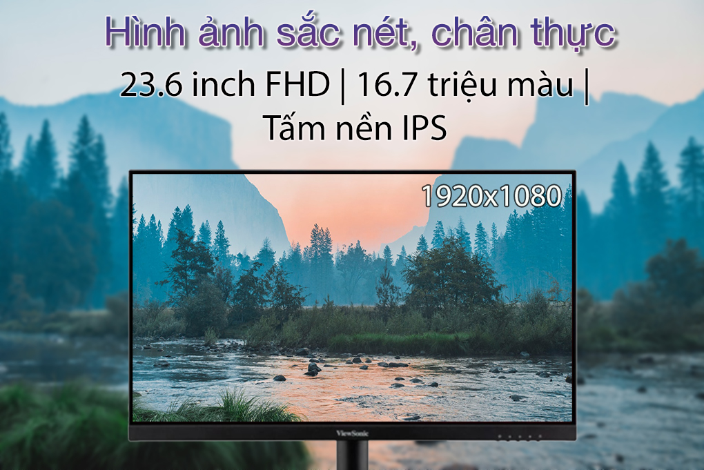 MÀN HÌNH VIEWSONIC VA2409H (23.6 INCH/FHD/IPS/75HZ/3MS/250 NITS/HDMI+VGA) bảo hành chính hãng 36 tháng 8 MÀN HÌNH VIEWSONIC VA2409H (23.6 INCH/FHD/IPS/75HZ/3MS/250 NITS/HDMI+VGA) bảo hành chính hãng 36 tháng - Ảnh 8