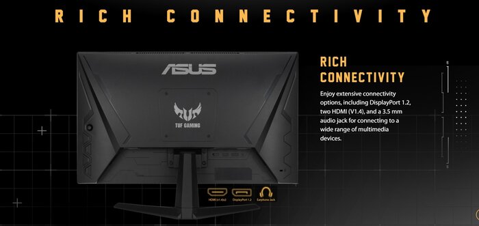 Màn hình Gaming ASUS TUF VG249Q1A (23.8 inch - FHD - IPS - 165Hz - 1ms - FreeSync - Speaker) bảo hành chính hãng 36 tháng 11 Màn hình Gaming ASUS TUF VG249Q1A (23.8 inch - FHD - IPS - 165Hz - 1ms - FreeSync - Speaker) bảo hành chính hãng 36 tháng - Ảnh 11