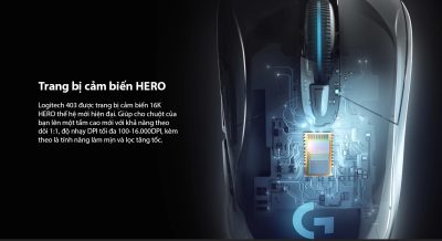 CHUỘT GAME LOGITECH G403 HERO (USB/RGB/ĐEN) bảo hành chính hãng 23 mouse logitech g403 hero gaming 002 400x218 1