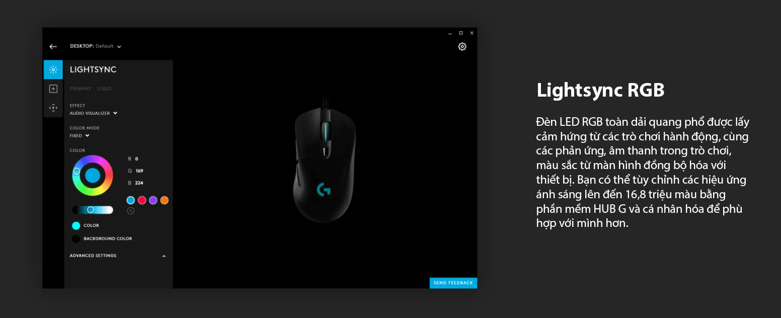 CHUỘT GAME LOGITECH G403 HERO (USB/RGB/ĐEN) bảo hành chính hãng 9 CHUỘT GAME LOGITECH G403 HERO (USB/RGB/ĐEN) bảo hành chính hãng - Ảnh 9