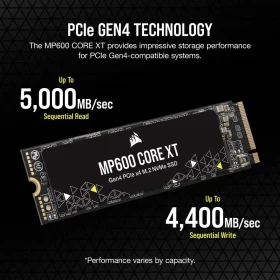 SSD Corsair 2TB MP600 CORE XT Gen4 PCIe x4 NVMe M.2 (CSSD-F2000GBMP600CXT) 6 mp600 core xt 03 b53367cf470a4e32ad1fa379e97b0c22 1024x1024 280x280 1