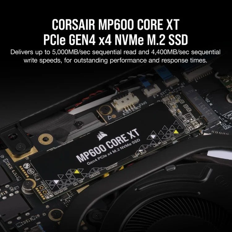 SSD Corsair 2TB MP600 CORE XT Gen4 PCIe x4 NVMe M.2 (CSSD-F2000GBMP600CXT) 3 SSD Corsair 2TB MP600 CORE XT Gen4 PCIe x4 NVMe M.2 (CSSD-F2000GBMP600CXT) - Ảnh 3