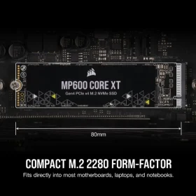 SSD Corsair 2TB MP600 CORE XT Gen4 PCIe x4 NVMe M.2 (CSSD-F2000GBMP600CXT) 7 o cung ssd corsair 1t mp600 core xt 36256042748043d4a3bded6db60065bb master 280x280 1