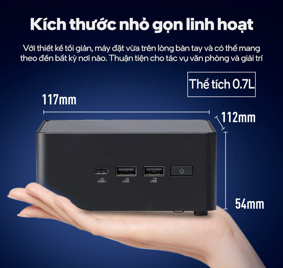 BỘ MINI PC ASUS NUC 14 PRO TALL RNUC14RVHI3 (I3- 100U/ 2XNVME, SATA/ 2X HDMI 2.1/2X DP 1.4A/ VESA MOUNT) bảo hành chính hãng 36 tháng 15 o1cn01snm3pi20qfoqlp2pv 3820116900