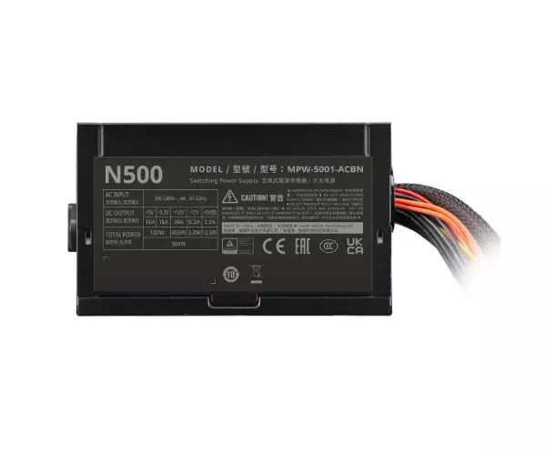 Nguồn máy tính Cooler Master ELITE NEX N500 230V - bảo hành chính hãng 36 tháng 3 Nguồn máy tính Cooler Master ELITE NEX N500 230V - bảo hành chính hãng 36 tháng - Ảnh 3