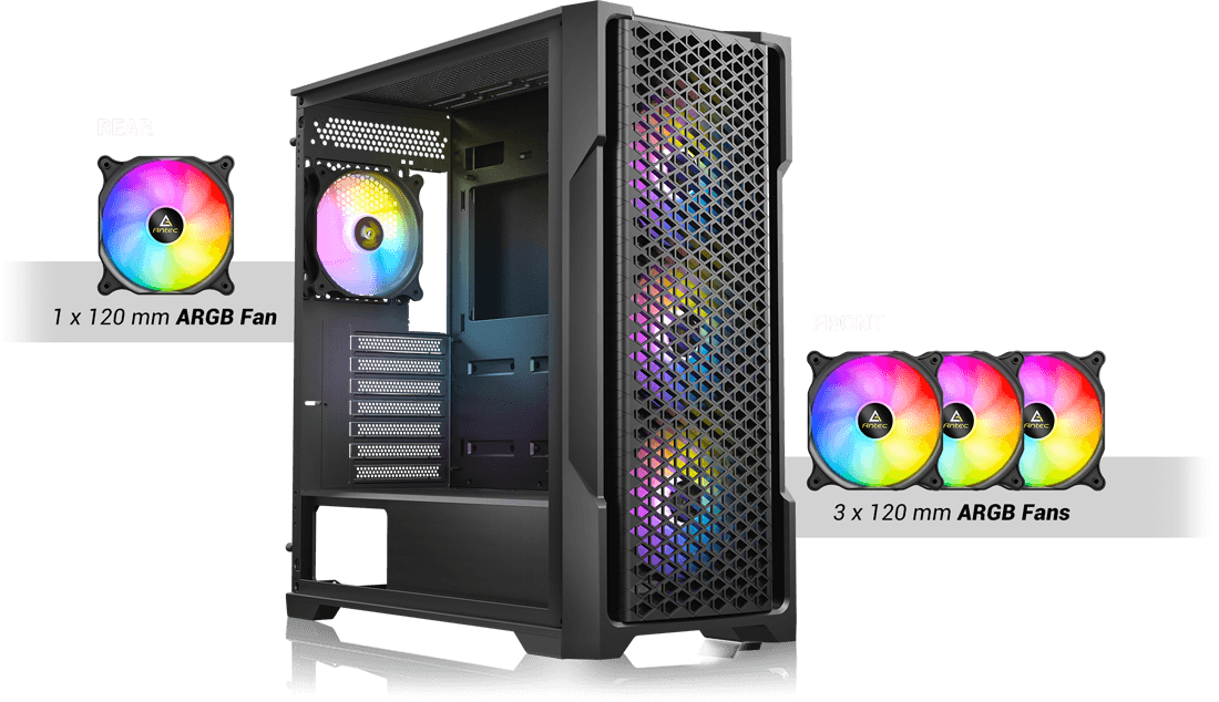 Vỏ Case Antec AX90 (ATX, ARGB, 4 Fan 12cm) bảo hành chính hãng 12 tháng 25
