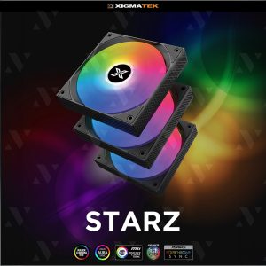 Bộ 3 Quạt tản nhiệt XIGMATEK STARZ ARGB (EN41853)